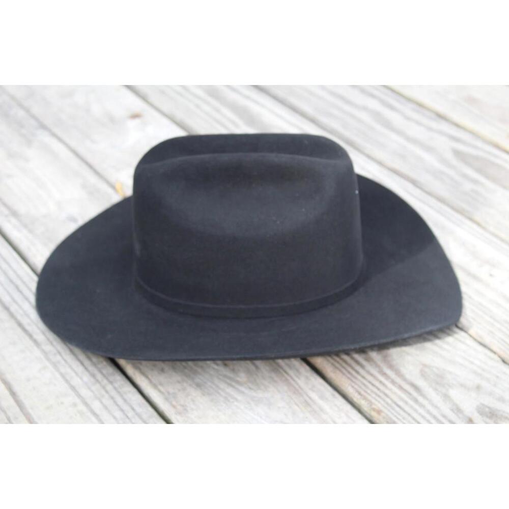 Justin Black Cowboy Hat Sz. 7 1/2 XTWENTYX - Picture 5 of 15